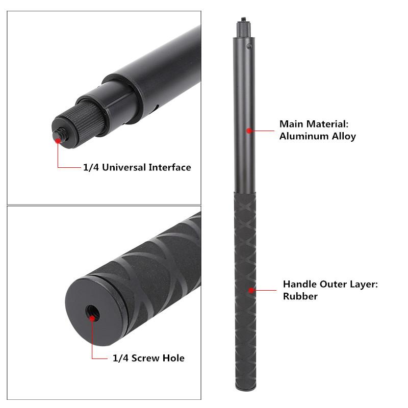 43/78-дюймовая невидимая расширенная версия селфи-палки из углеродного волокна для Insta360 X3 / ONE X2 / ONE RS Аксессуары для GoPro Insta 360