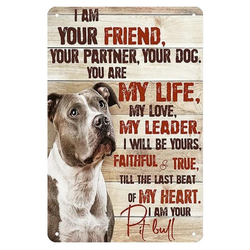 New Vintage Siamese Cat I Am Your Friend Your Partner Your Cat Funny Metal Tin Sign Wall Decor Man Cave Bar Retro Metal Vintage