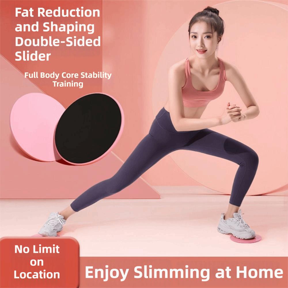 2pcs Solid Color Yoga Sliding Discs Enhanced Abdominal Muscle Core Slider Discs Fitness Training