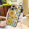 Anti-dust Soft Case Phone Case For Ulefone Note18 Ultra Wristband Silicone Protective Oil Painting Fashion Design Flower