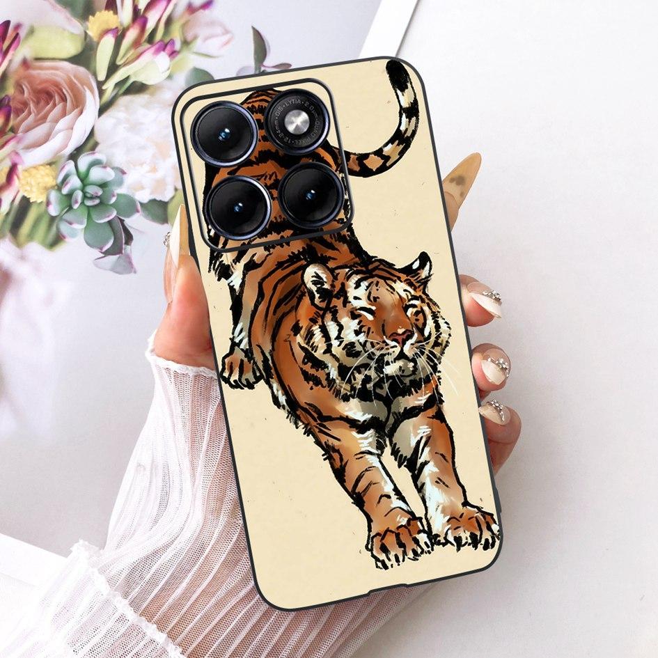 For Funda Motorola Edge 70 Fusion 2026 Phone Case New Fashion Flower Bow Soft Black Silicone Cover For Moto Edge 70Fusion+ Cases
