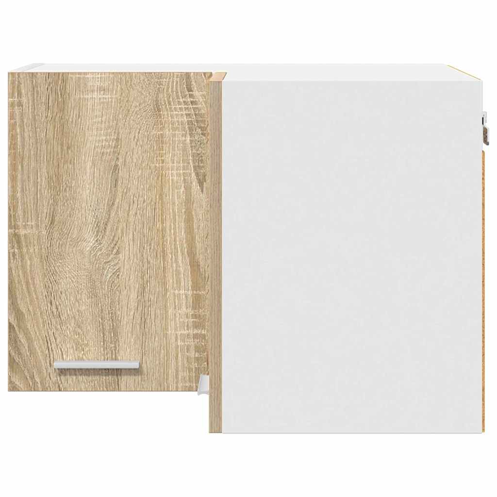 Hanging Cabinet in Sonoma Oak and White 57 x 57 x 40 cm