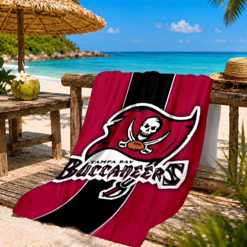 Tampa Bay Buccaneers Logo Beach Towel, Quick-drying, Easy to Care for, Suitable for Both Fitness and Beach Vacations,Sports Essential