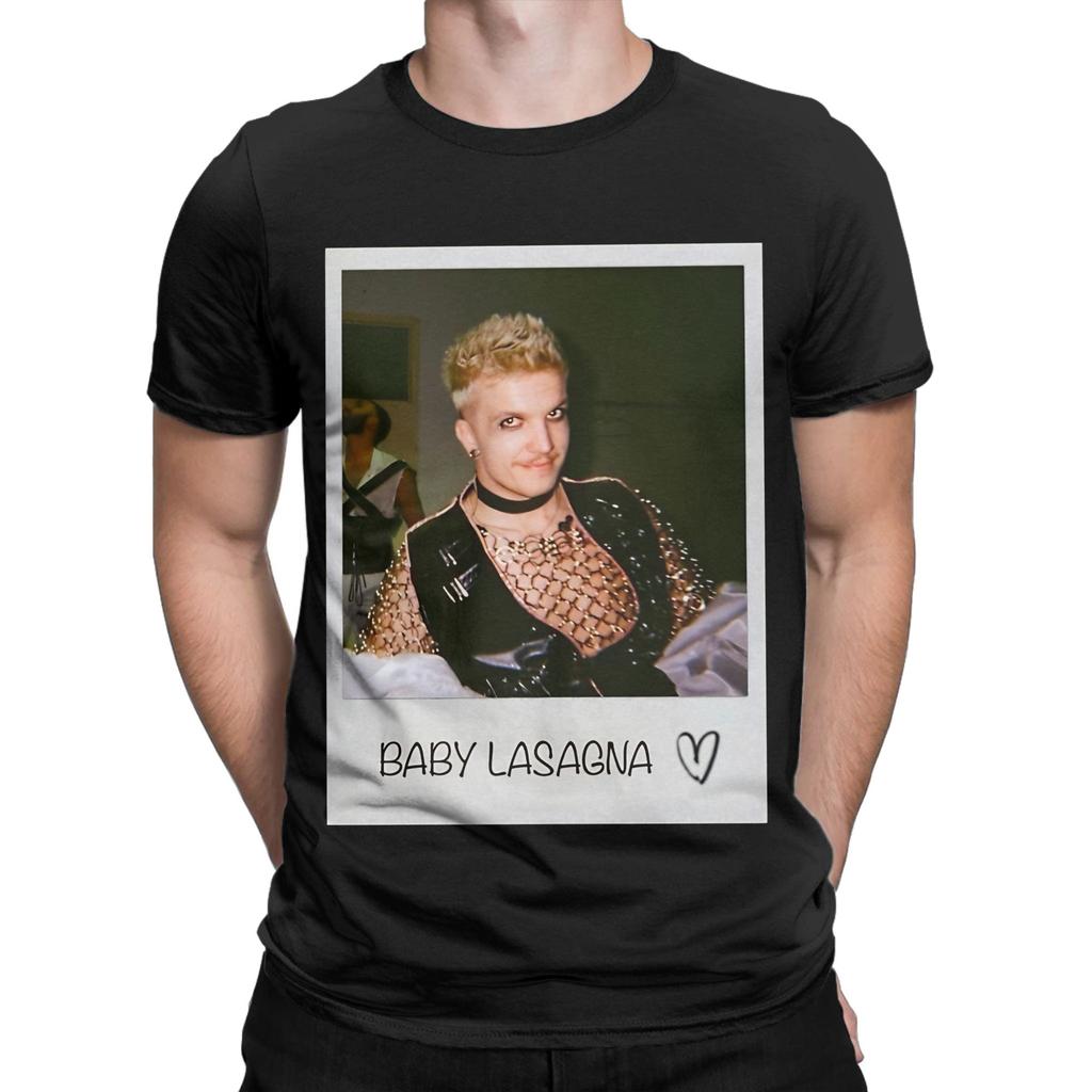 BBaby Lasagna белая картина Графика 100% Хлопок Футболка bBaby Lasagna Футболки Топы Для Унисекса