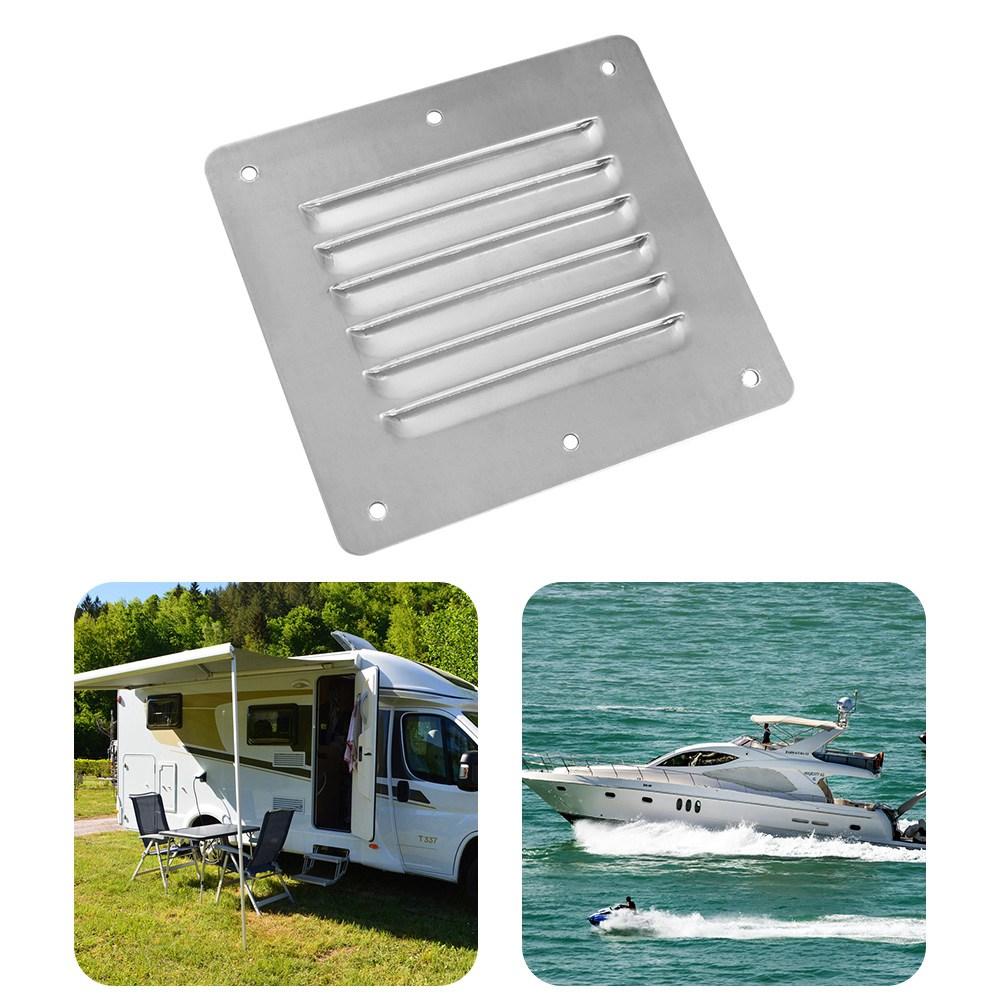 Square Flat Dryer Vent Cover Silver Marine Boat Air Vent Plate Window Square Vents  Outdoor