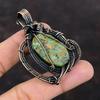 Copper Ruby Zoisite Pendant Copper Wire Wrapped Gemstone Pendant Handmade Designer Pendant Copper Wire Jewelry Amazing Pendant Gift For Wife