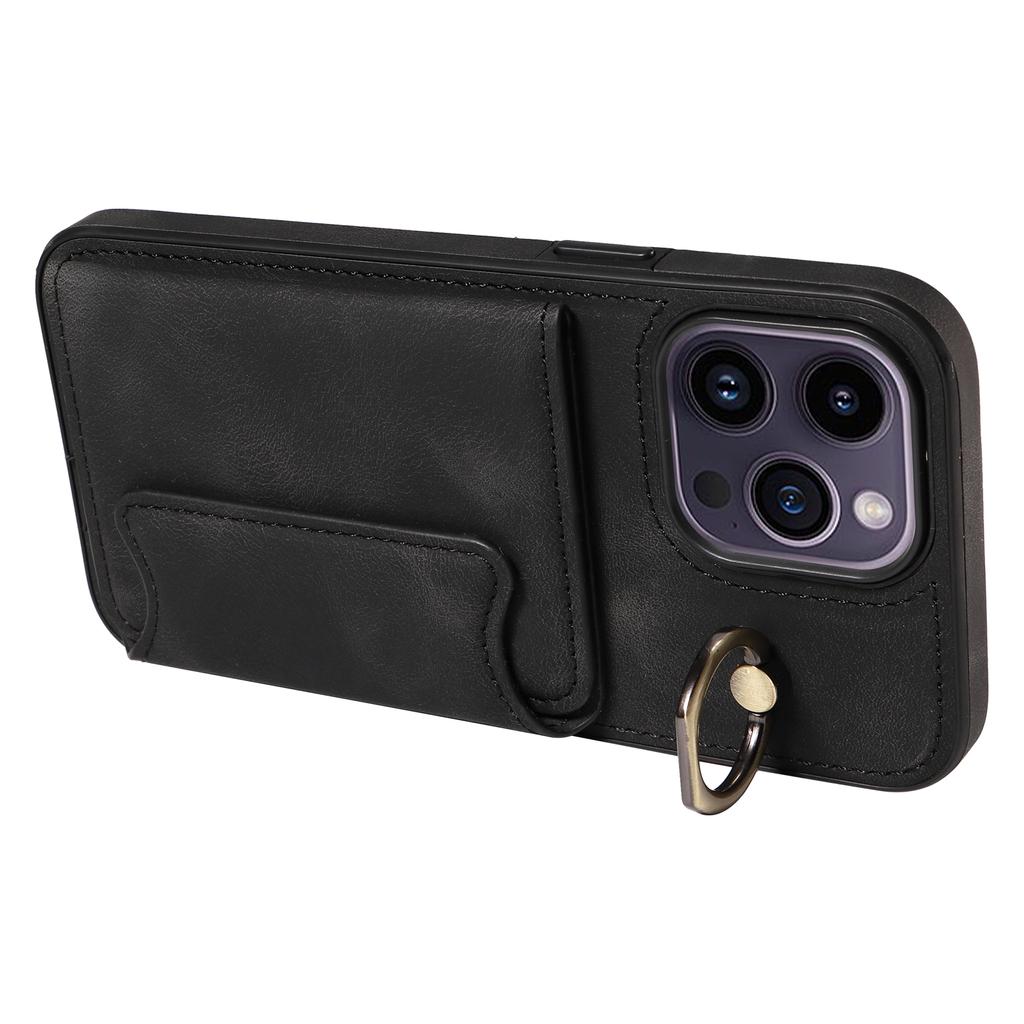 Чехол-держатель для карт с кольцом и слотами для телефона для iPhone 14 серии. Для iPhone 14, iPhone 14 Plus, iPhone 14 Pro, iPhone 14 Pro Max