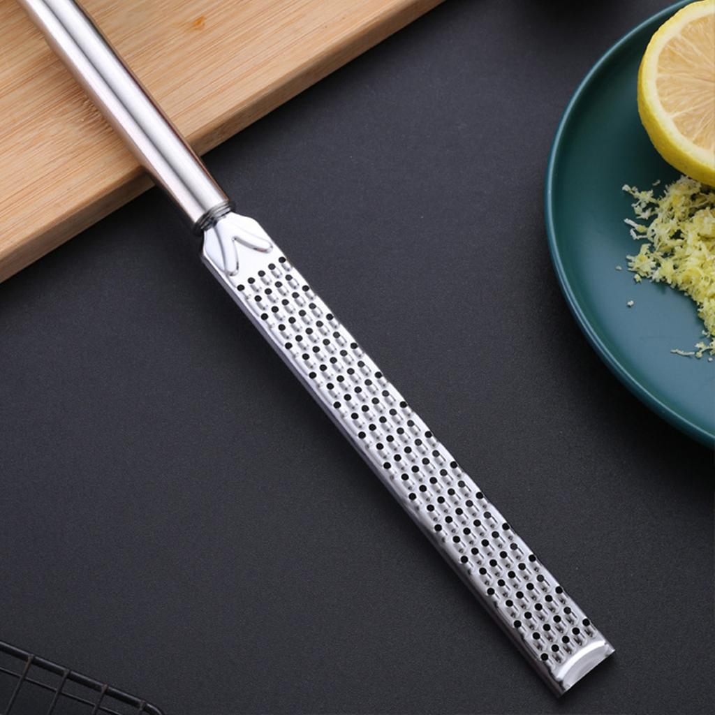 Stainless Steel Long Grater, Cheese Grater, Lemon Vegetable Grater