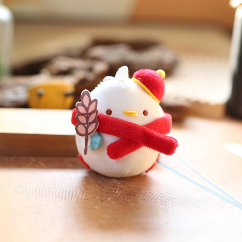 Adorable Yellow Chick Plush Toy Soft Keychain Stuffed Animal Figure Cute Bag Charm