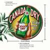 Металлическое Настенное Искусство Винтажная Вывеска Canada Dry 8x12 Дюймов Алюминиевый Ретро Плакат для Бара
