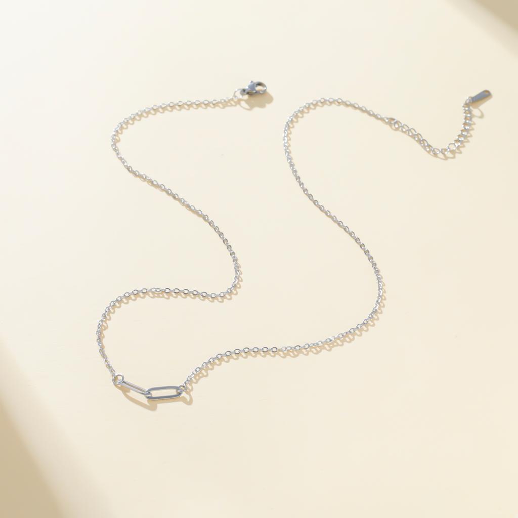 Cazador Stainless Steel Minimalist Paperclip Link Chain Choker Necklace for Women 2026 Fashion Jewelry Necklaces Gift 2026 New