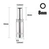 1Pcs For Ratchet Torque Wrench Hex Short Socket 3/8" Head Drive Socket New Metric Key Sleeve