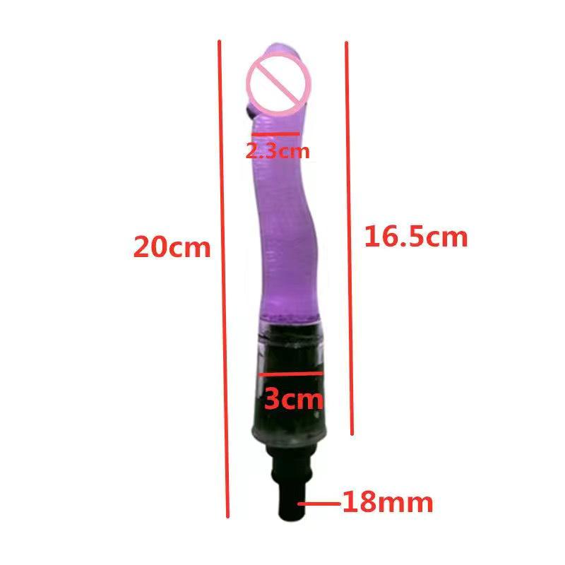 Fascial Gun Dildo Head Vibrator for Erotic Simulation (18~19mm)