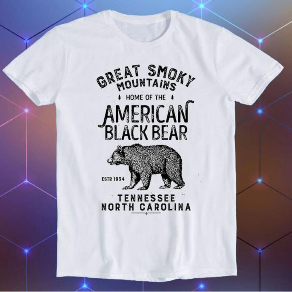 Great Smoky Mountains American Park Black Bear Parody Meme Movie Music Cool Funny Gift T-Shirt E39