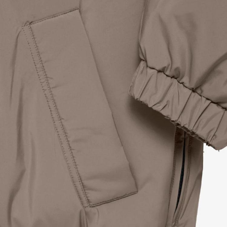 Fear of God Essentials Мужская верхняя одежда, утепленная куртка с полумолнией, SS22, цвет Песочно-бежевый Серый-коричневый, FOG-SS22-073