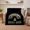 Dark Gothic Soft Warm Flannel Blankets Comfortable Blanket for Home Decoration Gifting