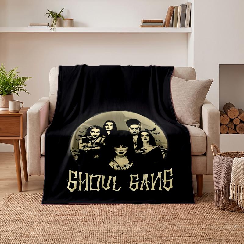 Dark Gothic Soft Warm Flannel Blankets Comfortable Blanket for Home Decoration Gifting