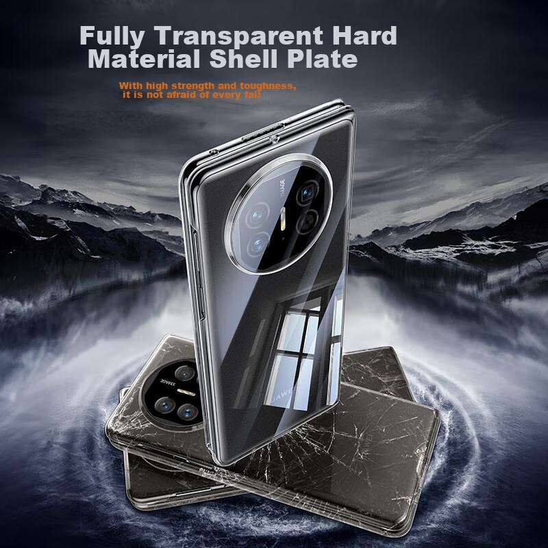Full Coverage Phone Case for Huawei Mate X5/MateX3 Collector's Edition, Ultra-Thin Shockproof Foldable Screen Protective Case, Transparent