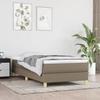 VidaXL Divan Bed with Mattress Taupe 80x200 Cm Fabric 3144131