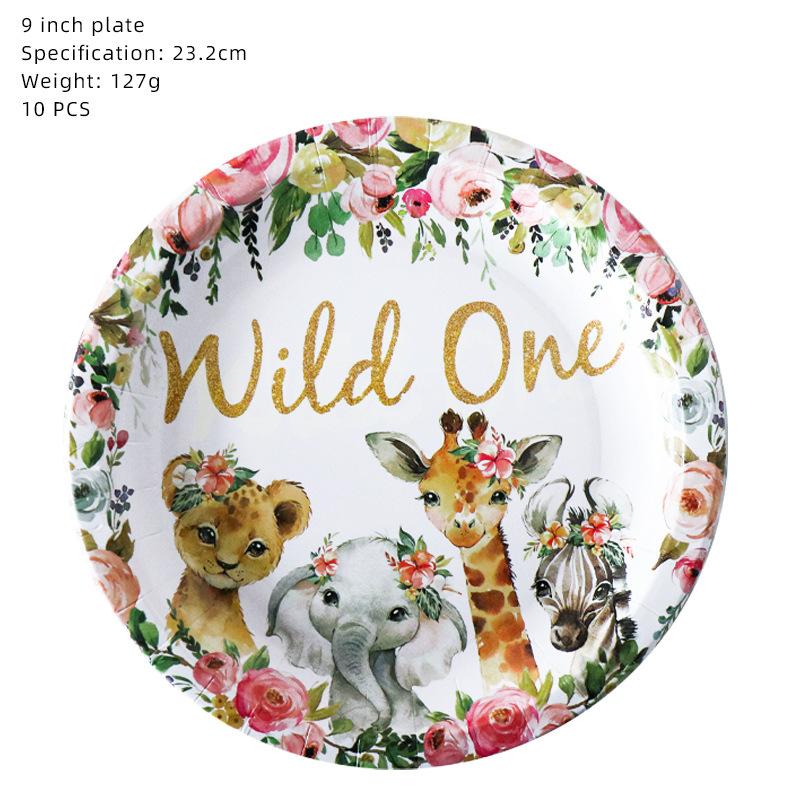 Wild Party Supplies Wildone Gold Wild Birthday Decoration Female Treasure First Year Arrangement Birthday Arrangement