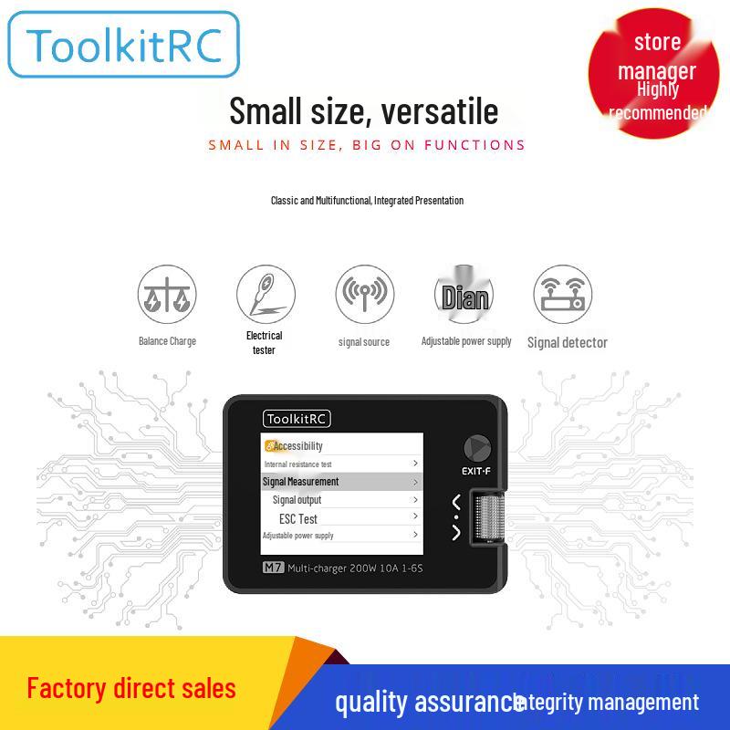 ToolkitRc M7 Drone Battery Charger, 1-6S, 200W, 10A