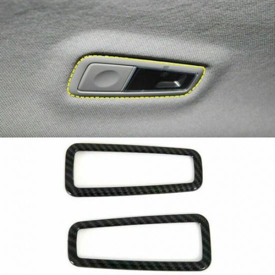 Накладка на плафон заднего освещения салона 2 шт. из углеродного волокна для Hyundai Tucson 2015-2020
