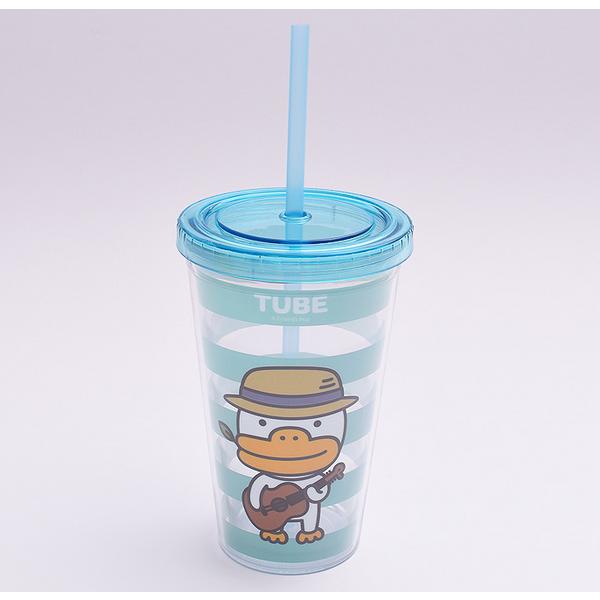 Lilpang Kakao Friends Tritan Ice Tumbler, тюбик, 480 мл, 1 шт., Лучший персонаж Кореи
