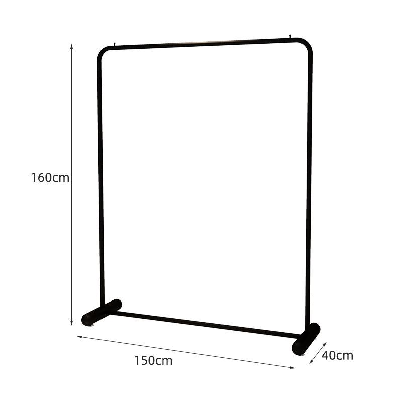 Минималистичная напольная вешалка для демонстрации мужской и женской одежды
