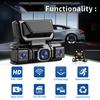 NEW 4Channels Car DVR WIFI 1080P Video Recorder 360 Degrees Dash Cam Night Vision 24H Hardware Kit Rear View Camera Car