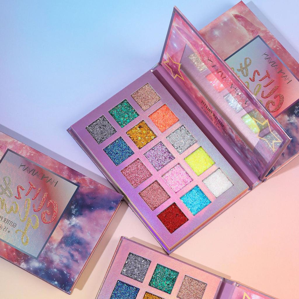 15 цветов перламутровая палитра теней для век большой блестящий гель для сценического макияжа перламутровая блестящая матовая палитра для макияжа