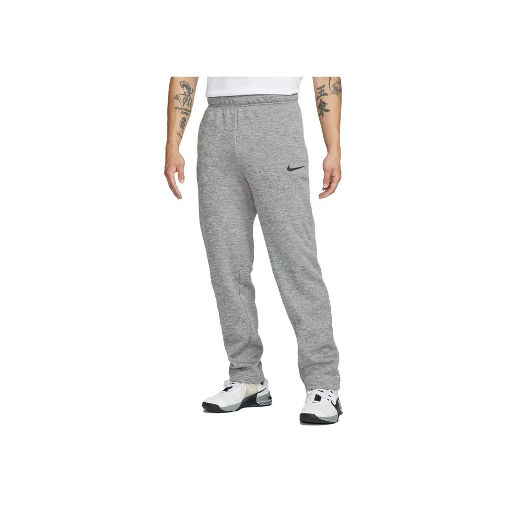 Nike Спортивные брюки Therma Fleece Logo Comfort Knit, мужские брюки темно-серого и черного цвета 932254-063