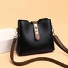 New Bucket Bag Handheld Crossbody Bag Fashionable Niche Light Luxury Shoulder Bag Genuine Leather Women's Bag