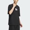 adidas Мужская черная футболка с опущенными плечами JI6838