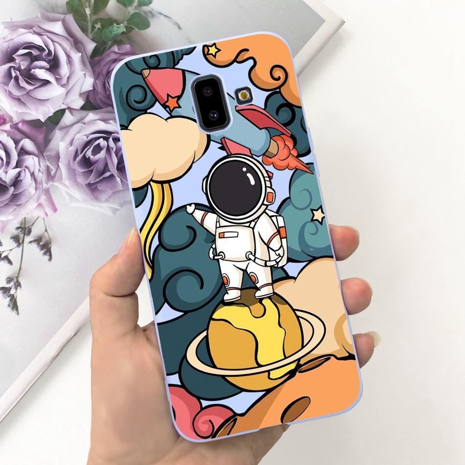 Чехол для Samsung Galaxy J6 Plus 2018 Samsung J6 (2018) J6+ J 6 J6Plus J610F J600G Милый Конфетный Цвет Мягкий Силиконовый Задний Чехол для Телефона