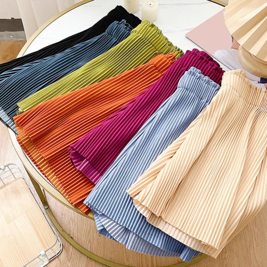 Женские шорты, эластичные, с высокой талией, ребристый дизайн, однотонные, повседневные, свободные шорты, летние, широкие шорты