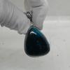 Natural Green Black Chrysocolla Gemstone 925 Sterling Silver Pendant Jewelry, Boho Style Chrysocolla Handmade Ring Jewelry
