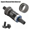 CHIN HAUR Bike Bottom Bracket BB68 Sealed Bearing Bicycle Square Threaded Crank Bottom Bracket 103/107/111/113.5/116/119/122mm