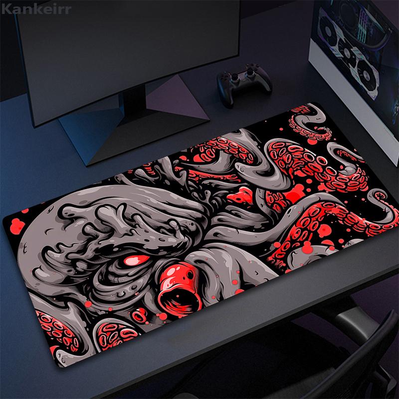 Large Mouse Pad Colour Octopus Monster Desk Mousepad Cute HD Deskmat Extended Gaming Keyboard Mats Large XL Gamer Mousepad x