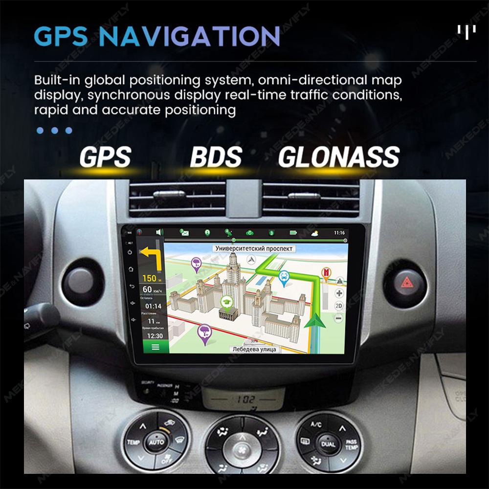 Navifly 2din Android автомобильный радиоприемник мультимедиа видеоплеер GPS навигация для Toyota RAV4 Rav 4 2005-2013 Carplay стерео головное устройство