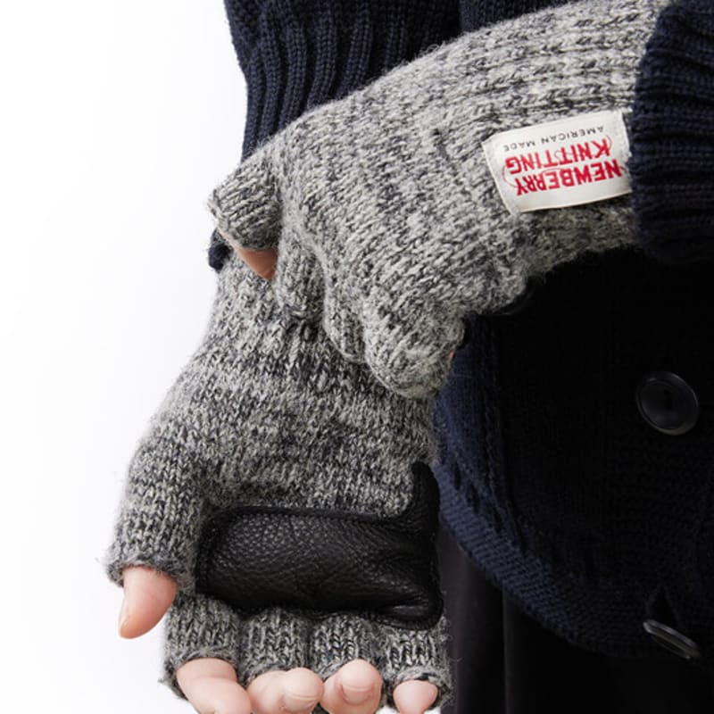 NEWBERRY KNITTING Митенки из оленьей кожи - Угольный