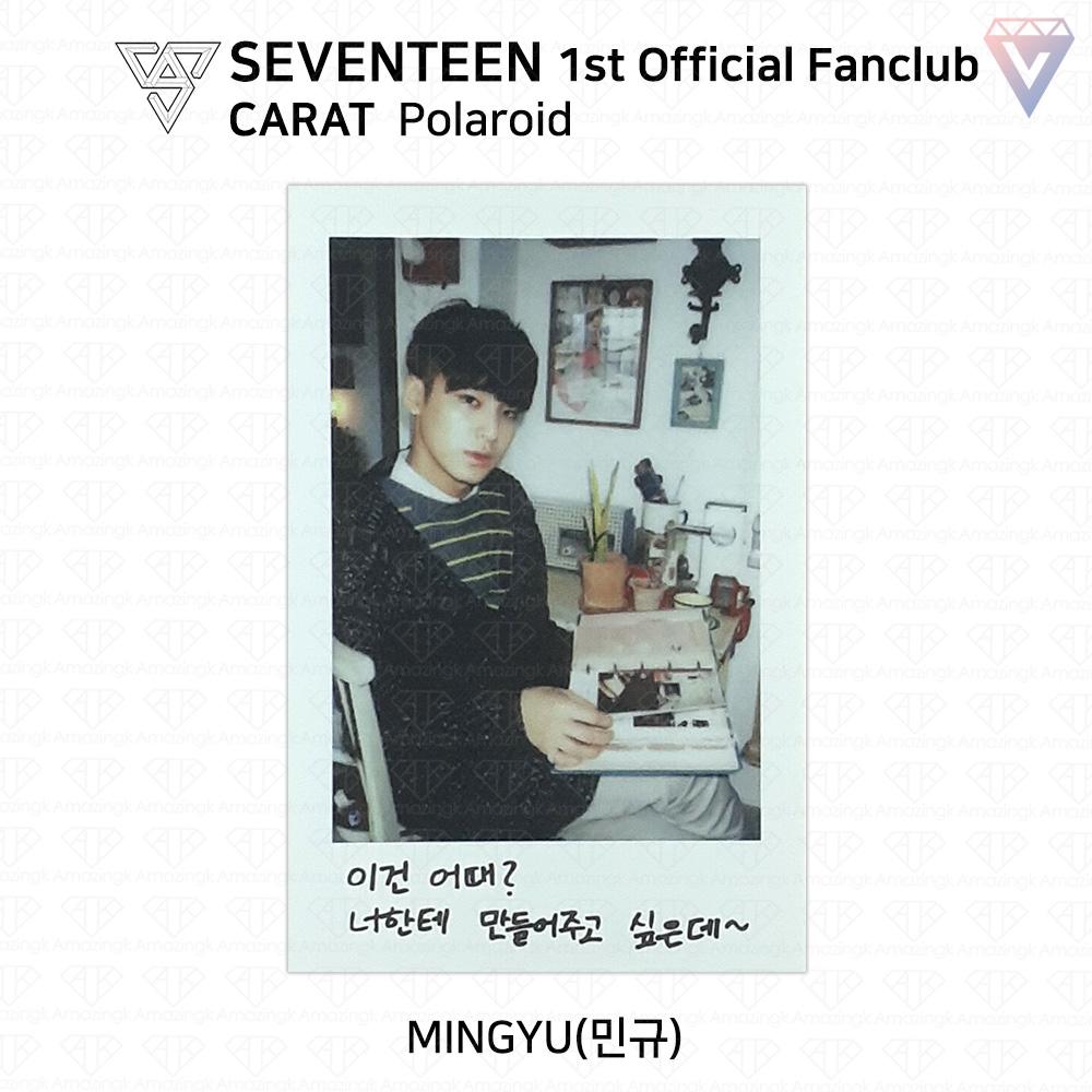 Seventeen Первая официальная фотокарточка фан-клуба Carat Polaroid KPOP K-POP