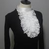 Victorians Colonial Jabot Collar Steampunk Ruffle Lace Detachable False Collar Shirt Front Necktie Halloween Costume