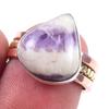 Natural Tiffany Stone Gemstone 925 Sterling Silver TwoTone Gift Ring S.6 C0C35