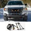 Для GMC Canyon 2021-2024 Передняя решетка дымчатый светодиодный свет Raptor Style DRL Лампа Декоративная накладка