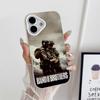 Чехол для телефона Band of Brothers для iPhone 17 16 15 14 13 12 11 Air Pro Max Plus Желейный Двухслойный Белый Чехол