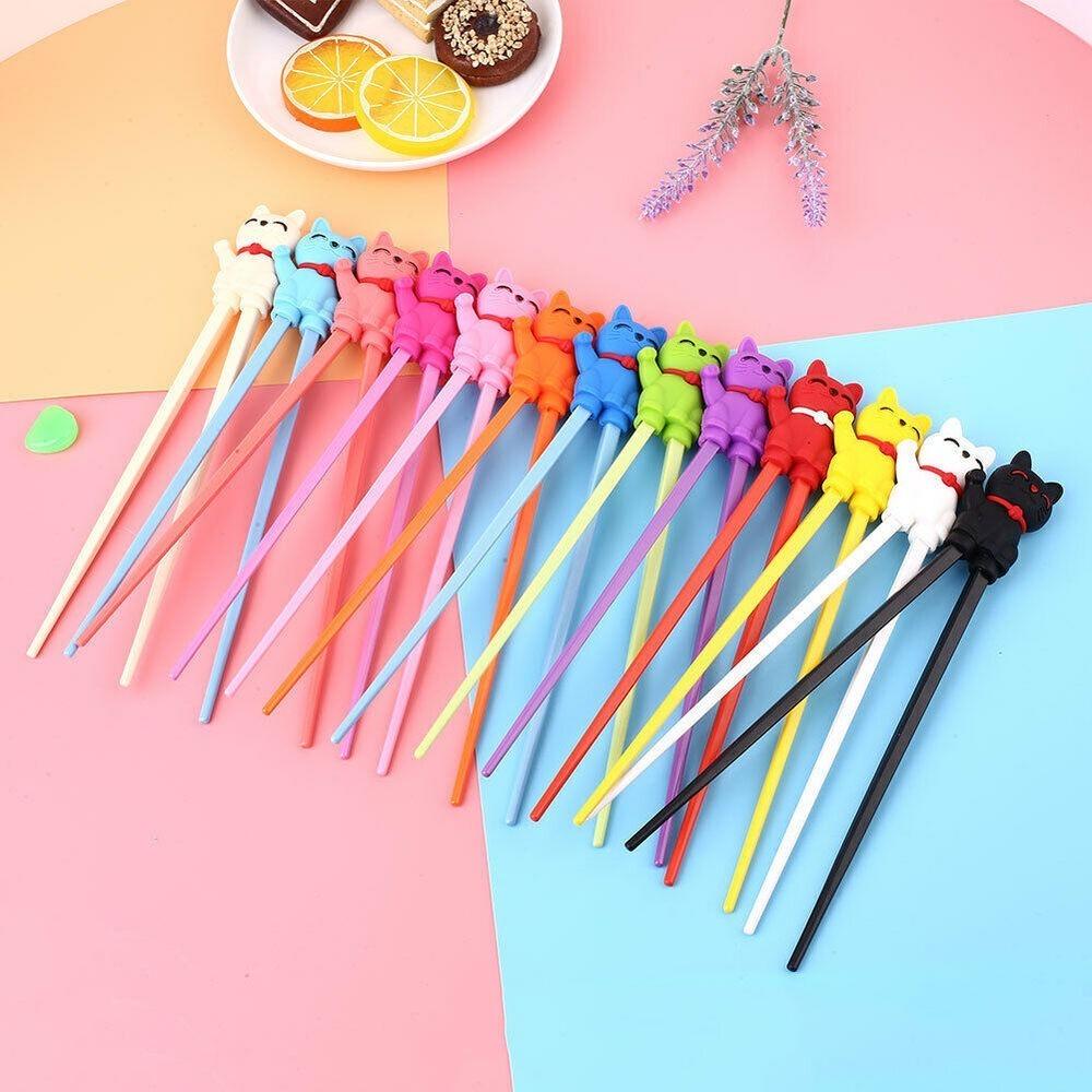 1 Pair Silica Gel Practice Chopsticks Cute Style Cartoon Figurine Chopsticks Home