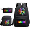 Rhythm Box Peripheral Elementary School Bag Starry Sky Backpack Three-piece Set