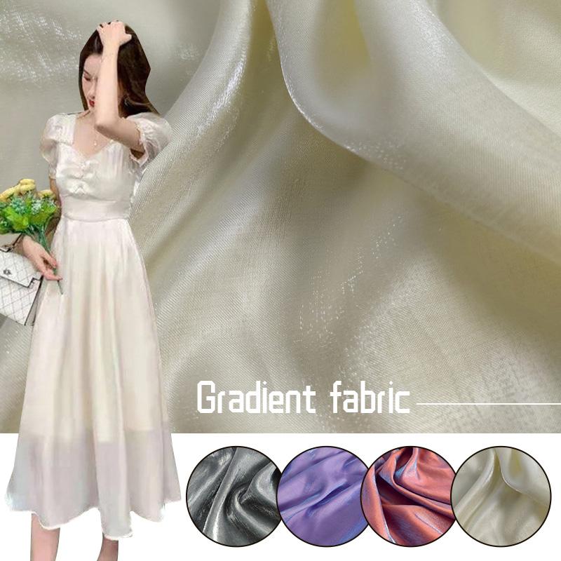 Цветной стеклянный шелковый атласный градиентный тканевый наряд свадебное платье яркий глазурованный атласный ханьфу ткань сделай сам русалка фоновая ткань скатерть