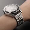 Silver Stainless Steel Watch Band 18mm 20mm 22mm Replacement Strap Double Press Folding Clasp Metal Watch Bracelet for Men Women