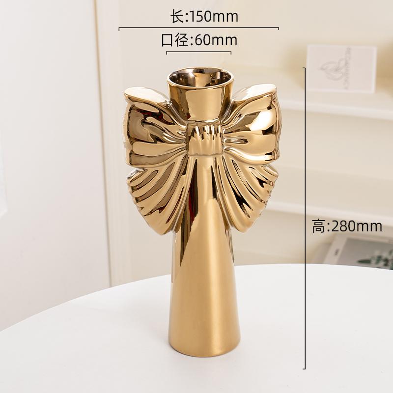 Современная минималистичная керамическая ваза-бант 28 см, Идеальное украшение для офиса и гостиной, Идеально подходит для гидропонных растений и домашнего декора